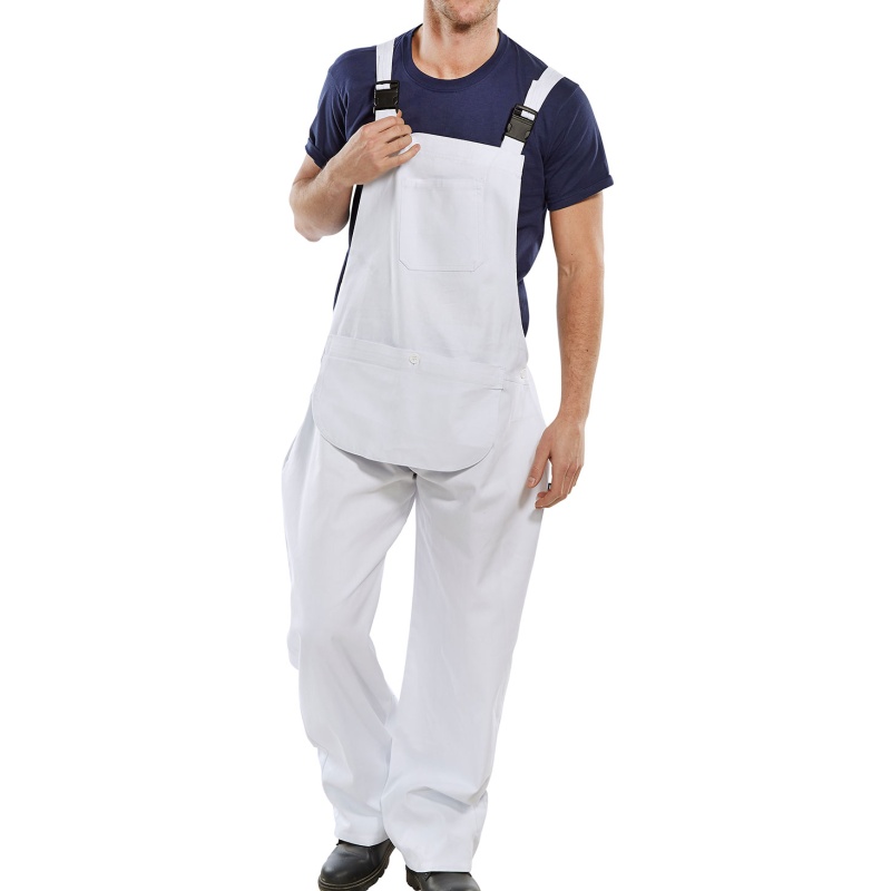 Broek Bib Brace wit 50