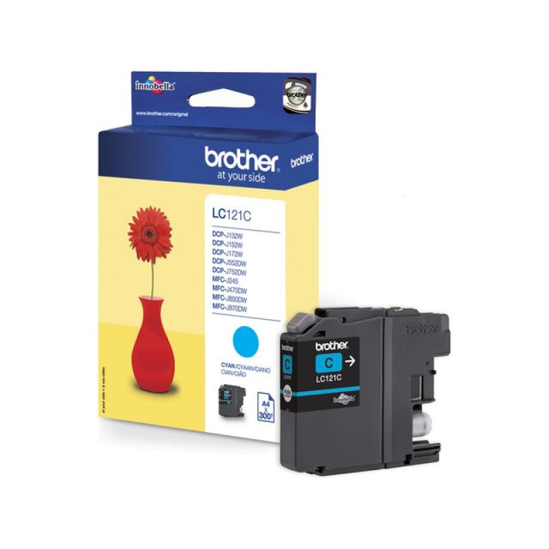 Inkjet Brother LC-121C cyaan