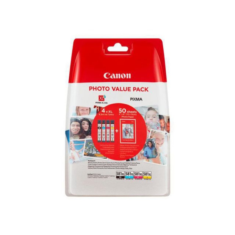 Inkjet Canon Cli-581Xl Cmypz+papier/bl4