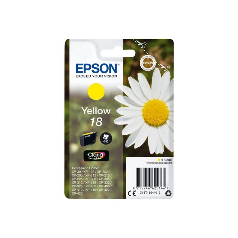 Inkjet Epson T18044012 geel(18)/bl1