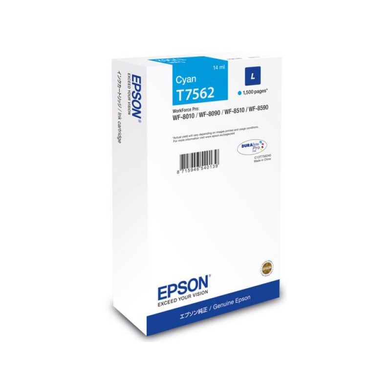 Inkjet Epson T756240 cyaan