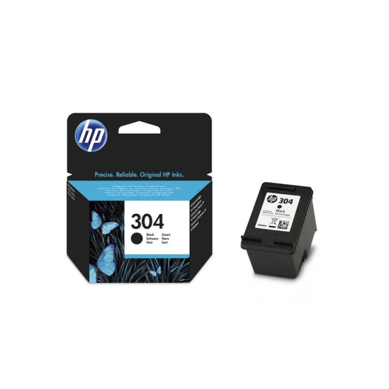 Inkjet HP N9K06AE nr 304 zwart