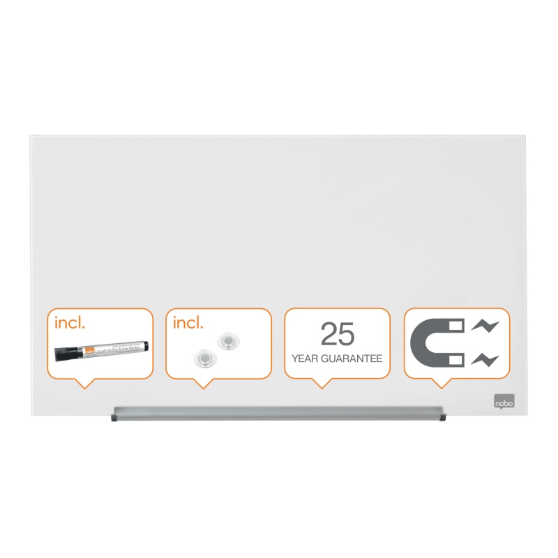 Glasbord Nobo 667x381 wit