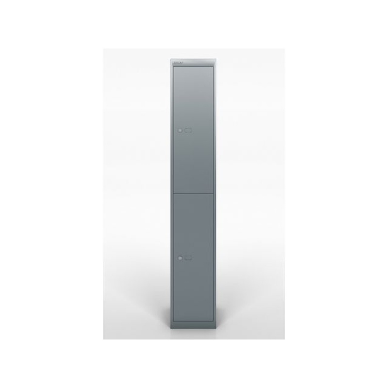Locker 2 compartimenten antraciet