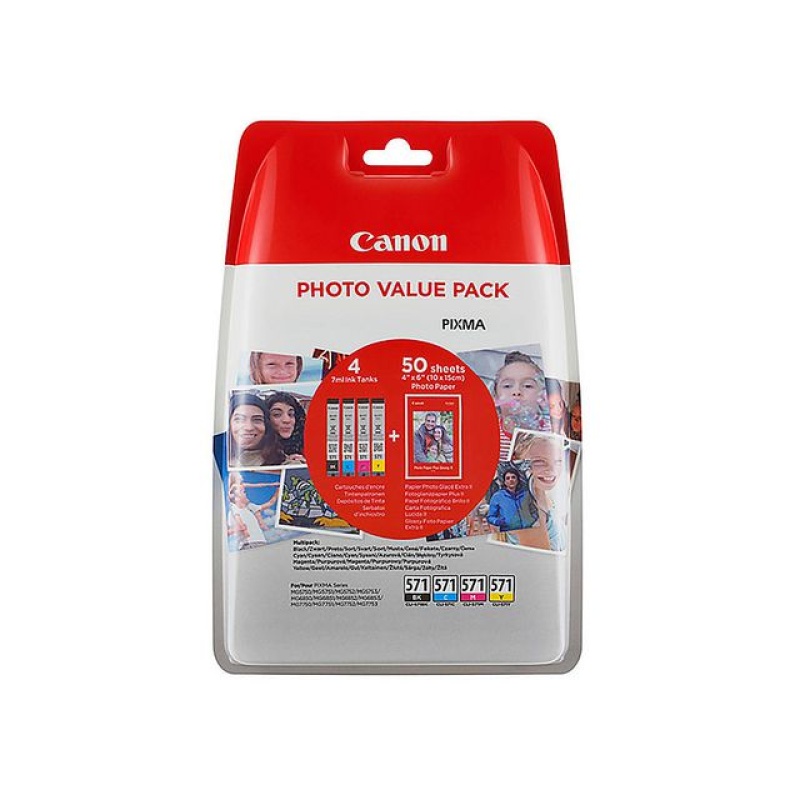 Inkjet Canon Cli-571 multi pack +pap
