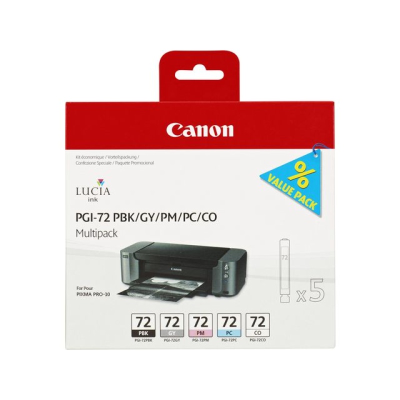 Inkjet Canon Pgi-72 Pbk/Gy/Pm/Pc/Co/pk5