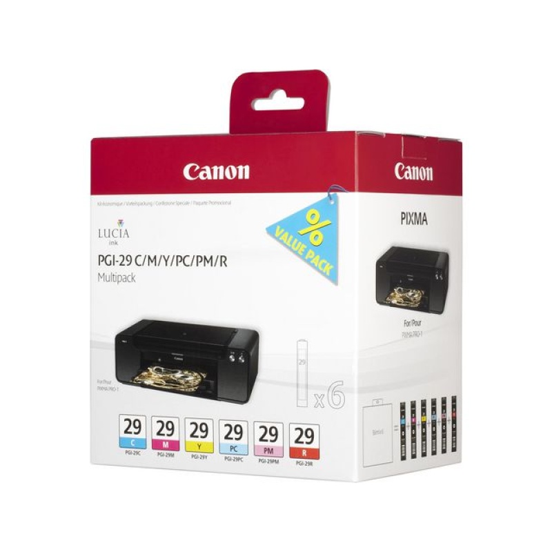 Inkjet Canon Pgi-29 Cmy/Pc/Pm/R/pk6