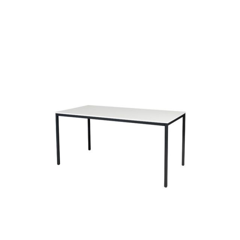 Bureau Domino basic 160x80 grij/z 25mm