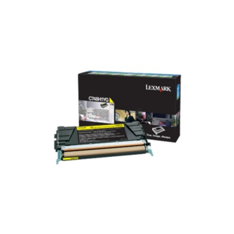 TONER LEXMARK C748 GEEL 10K