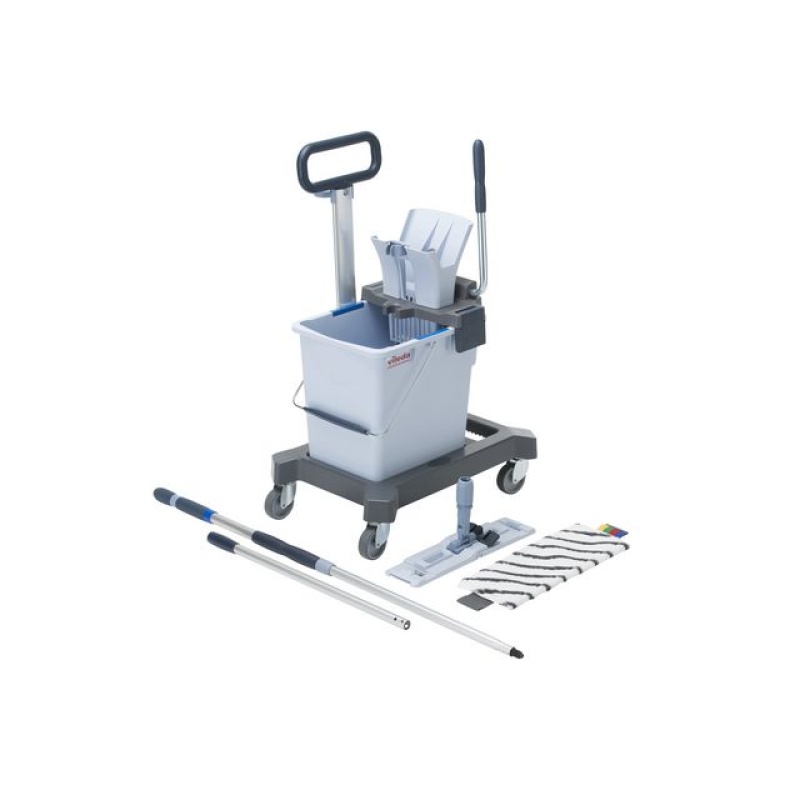 Werkwagen set Vileda single vlakmop