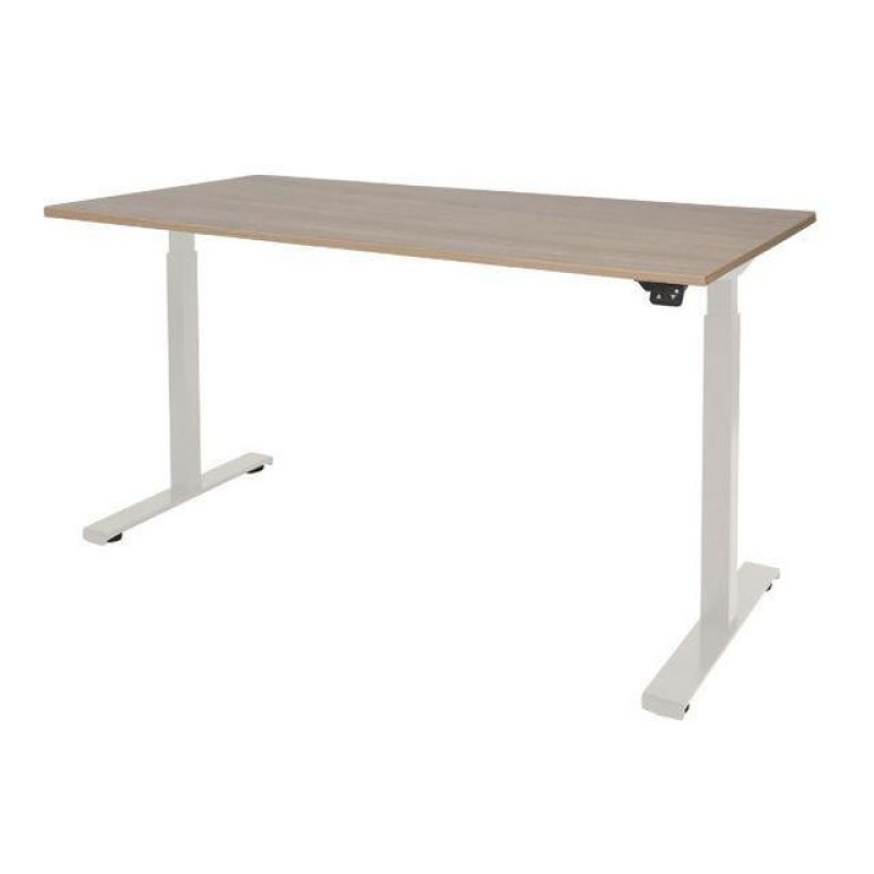 Bureau Dextro 140x80 hav/kl 25mm-wit