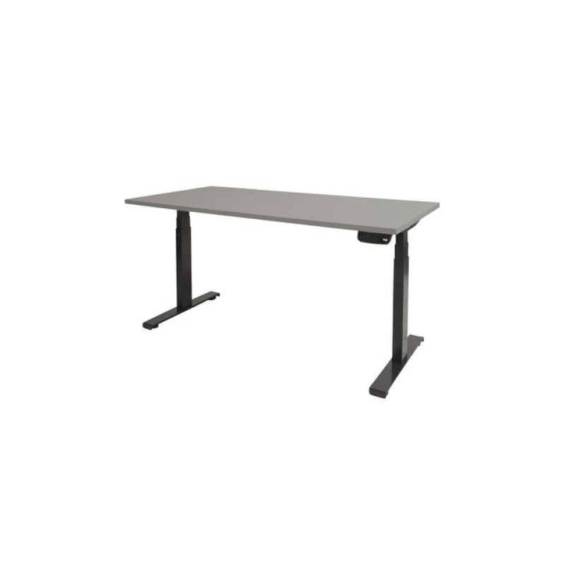 Bureau Dextroplus 180x90 grijs 25mm-zw
