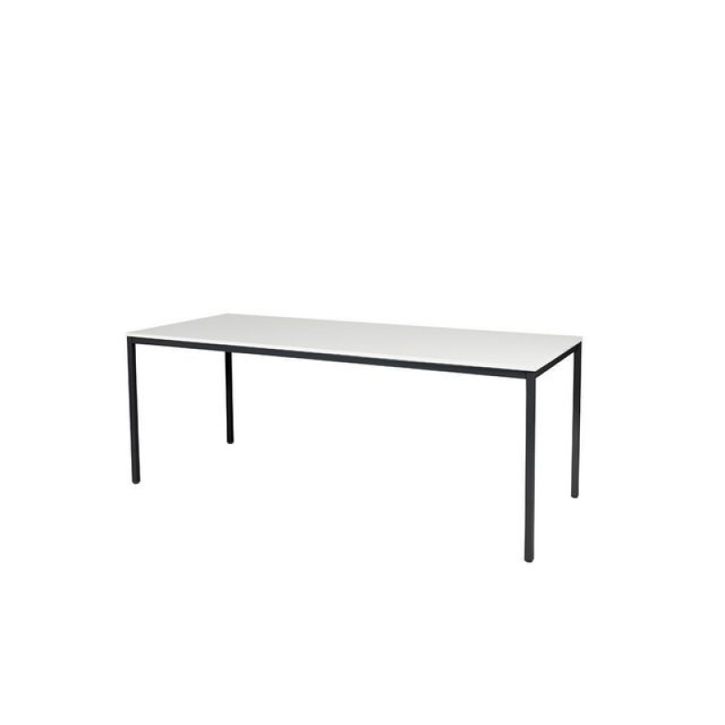 Bureau Domino basic 200x80 wit/z 25mm