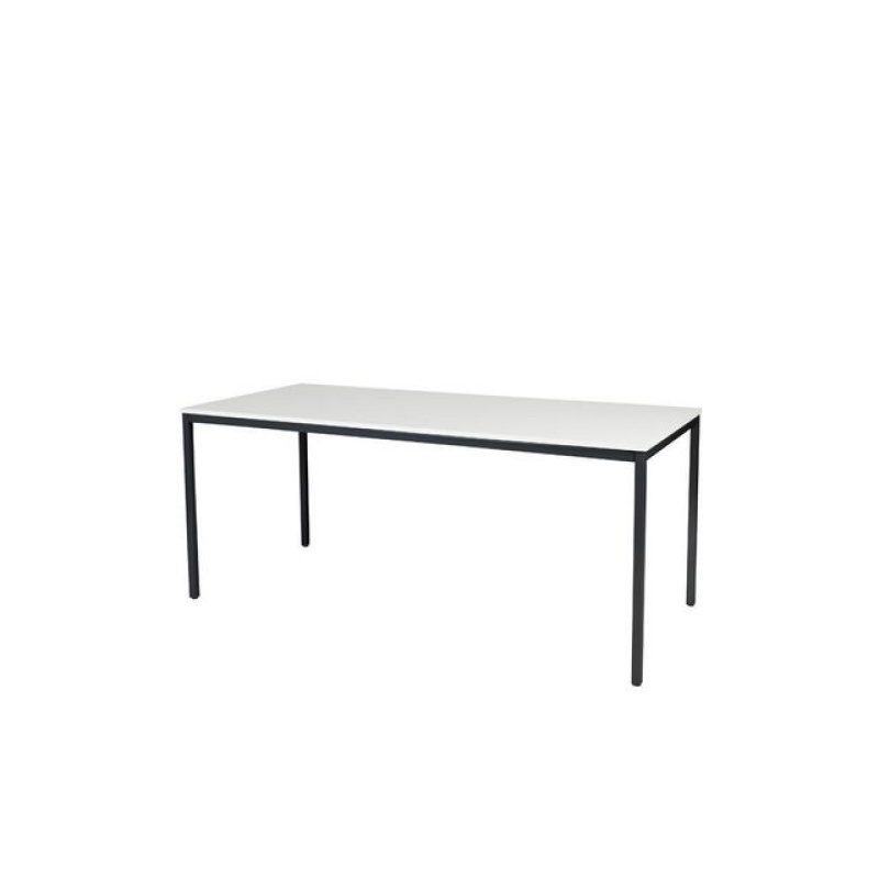 Bureau Domino basic 180x80 wit/z 25mm