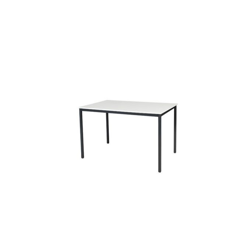 Bureau Domino basic 120x80 grij/z 25mm