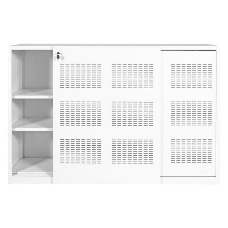 Roldeurkast 180x120x45 wit 2zd