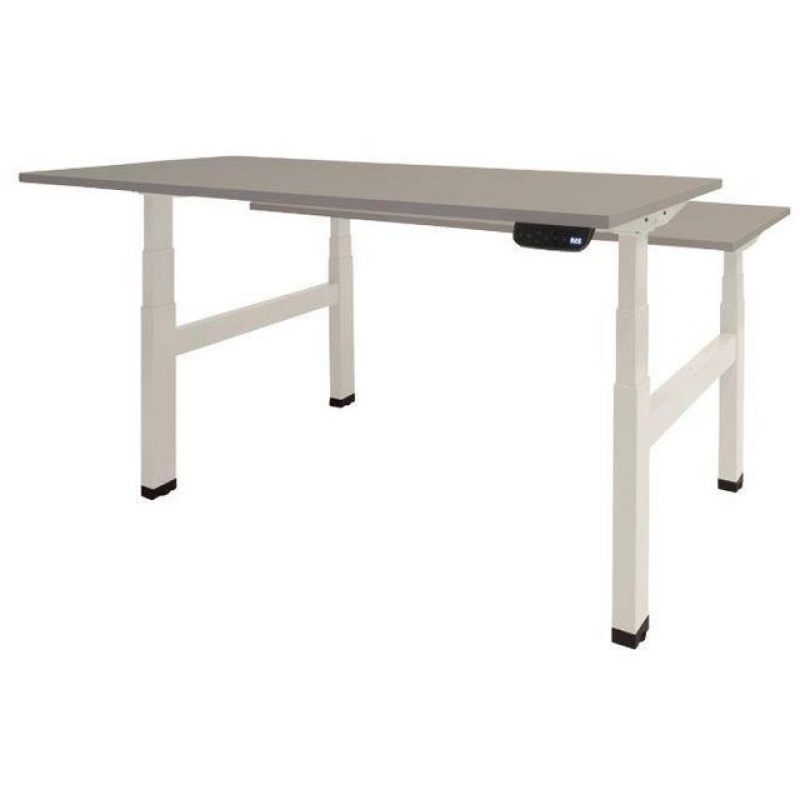 Bureau Dextroplus duo 160x80 grijs-w