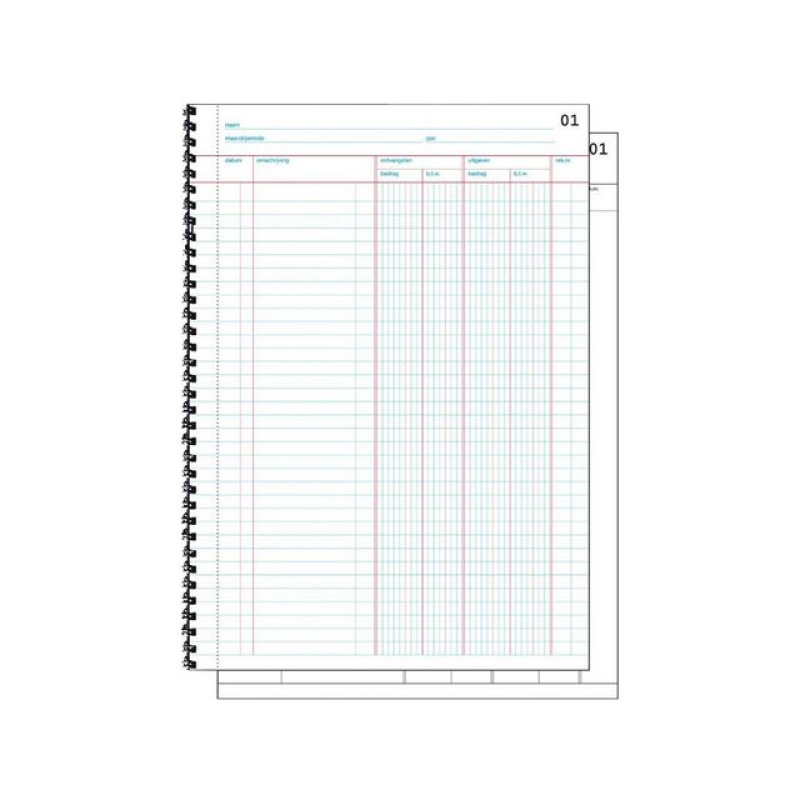 Doorschrijfkasboek Sigel A4 BTW 2x50/pk2