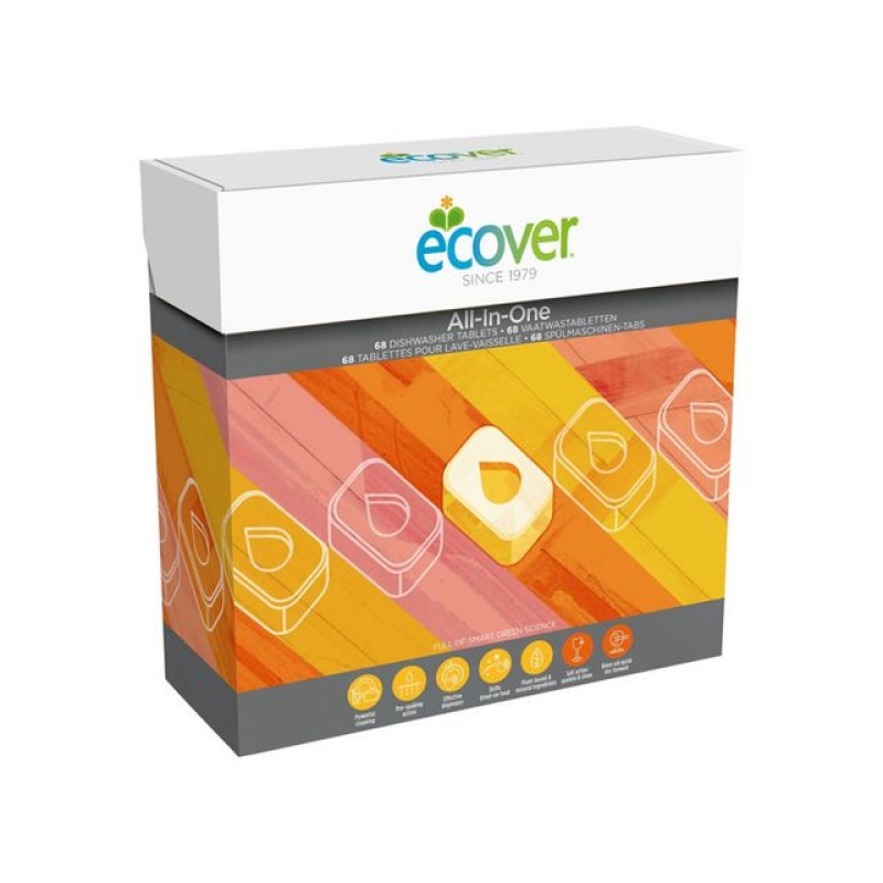Vaatwastablet Ecover all-in-one cit/pk68