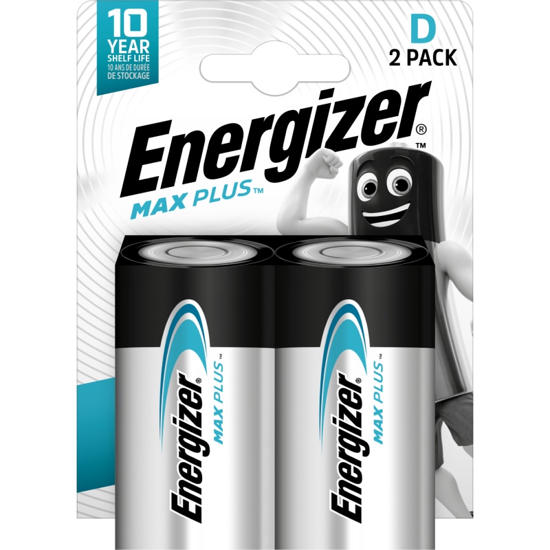 Batterij Energizer Max Plus D LR20/bs2