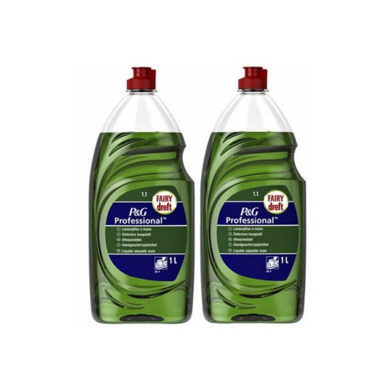Afwasmiddel Dreft groen/pk2x1L