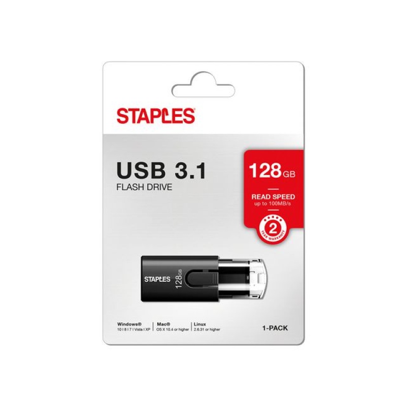USB Stick Staples slider 3.1 flash 128GB