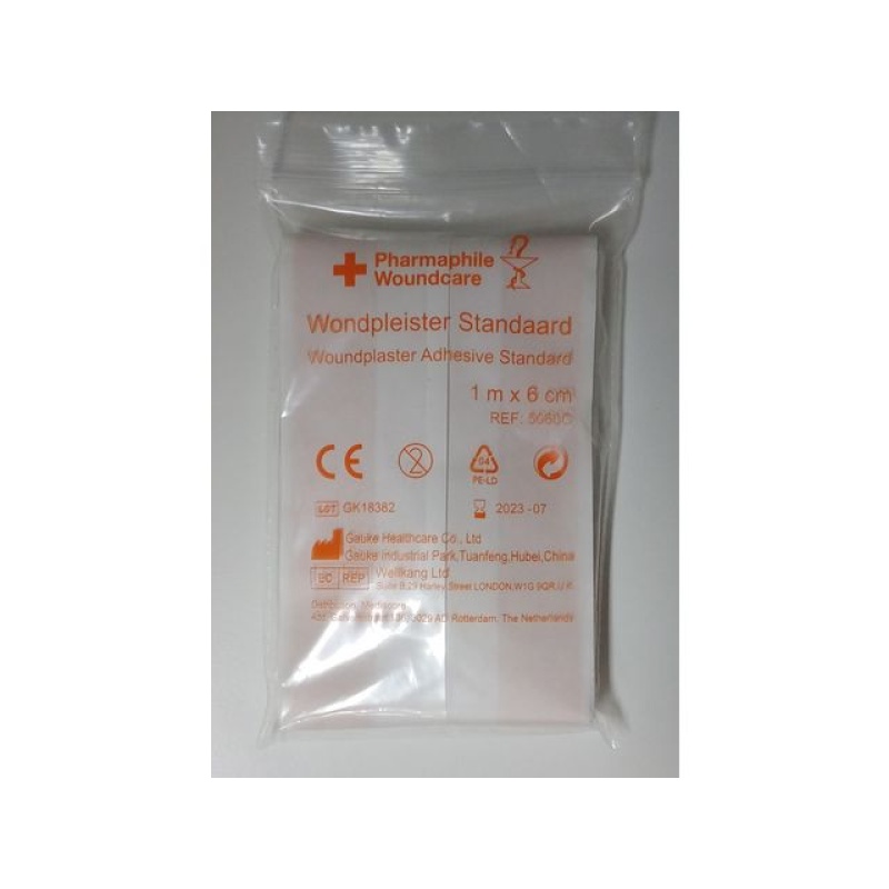 Wondpleister standaard 1mx6cm