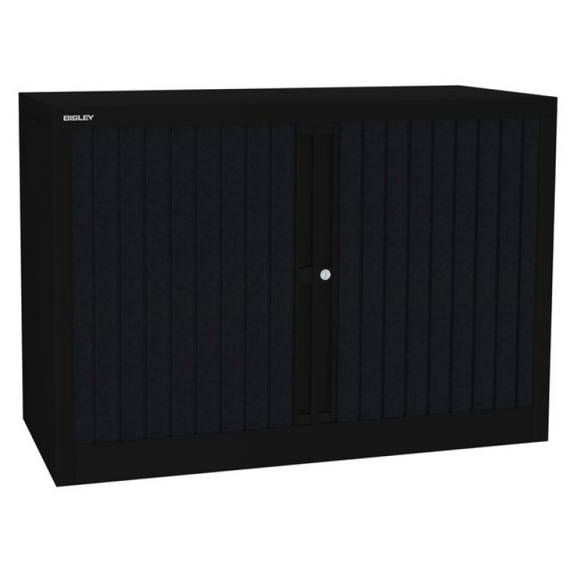 Roldeurkast incl. 1 legbord zwart