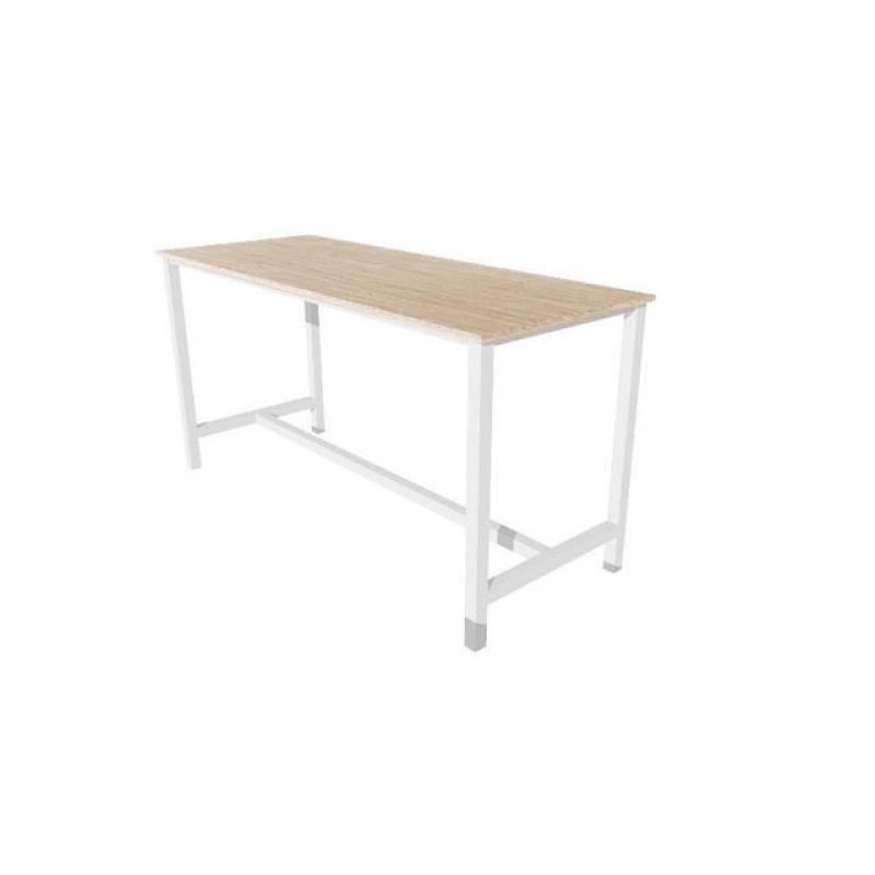 Statafel basic160x80 havanna 25mm zwart