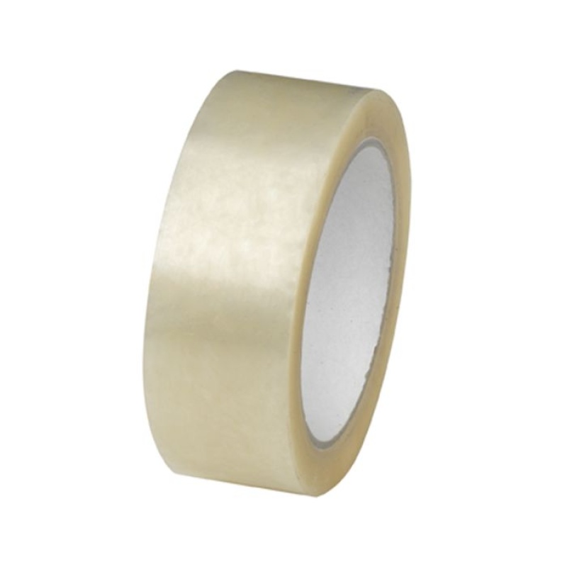 Plakband PP 25mmx66m transparant/pk6