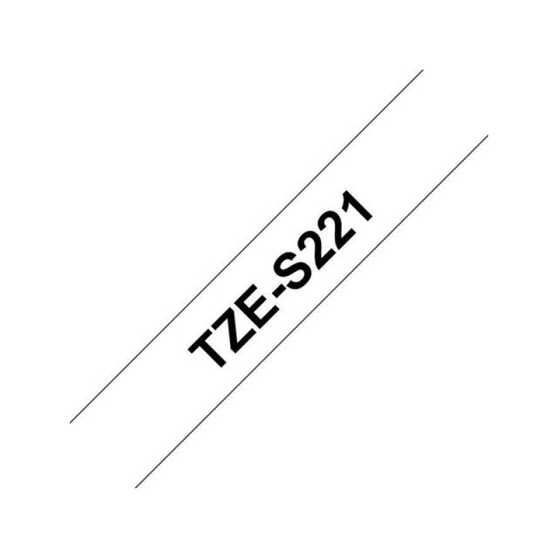 Tape Brother TZE-S221 bk/wh 9mm
