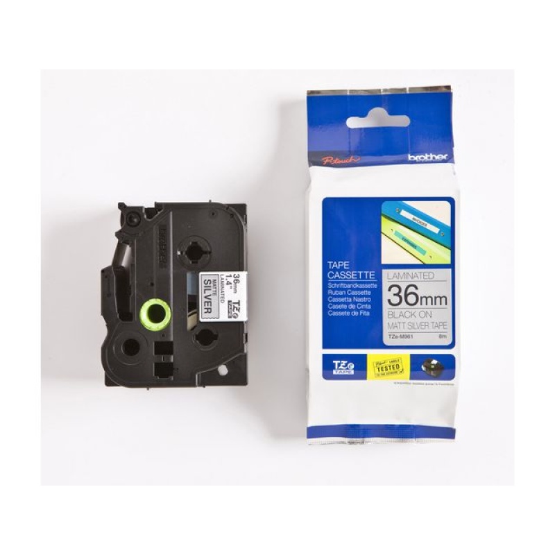 Tape Brother TZE-M961 bk/silv 36mm