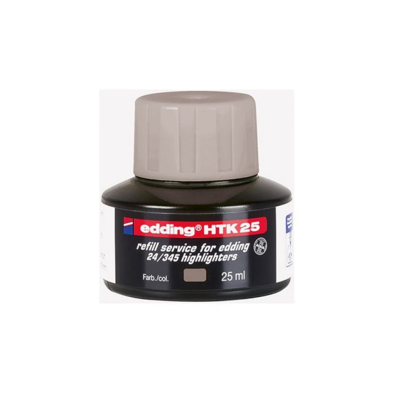 Inkt Edding tekstm HTK-25 grijs 25ml