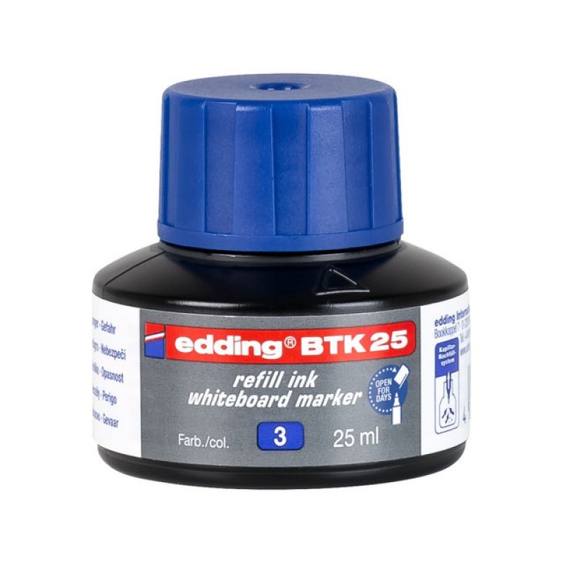 Inkt Edding boardm BTK-25 blauw 25ml