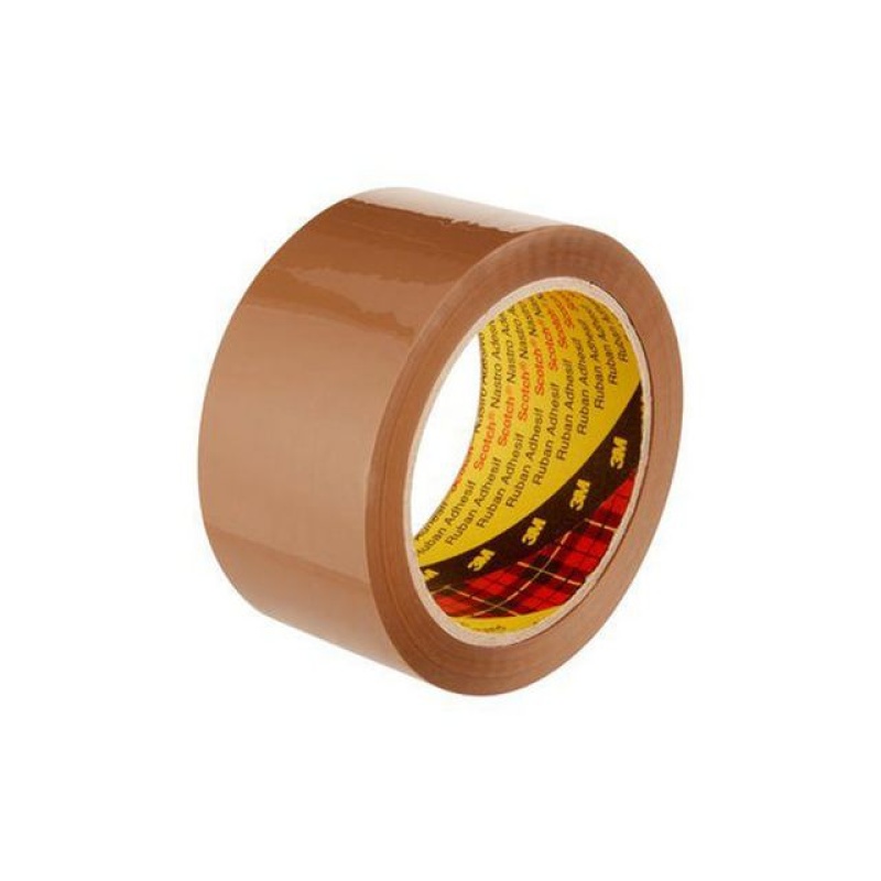 Verpakkingstape Scotch 50mmx66m bruin/p6