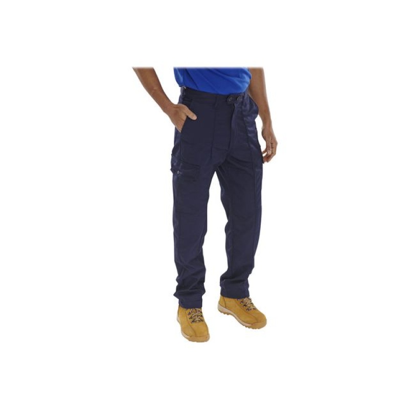Broek Super Click pc navy UK52 TALL
