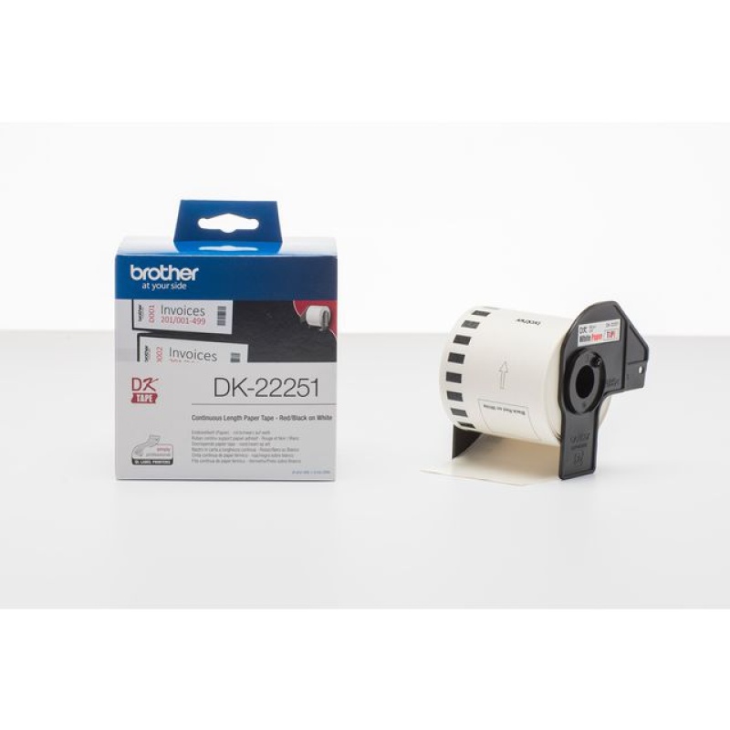 Etiketrol Brother cont. 62mmx15,2m zw/rd