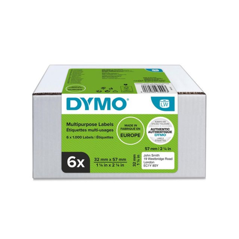 Etiket Dymo 32x57mm / pk 6 rol