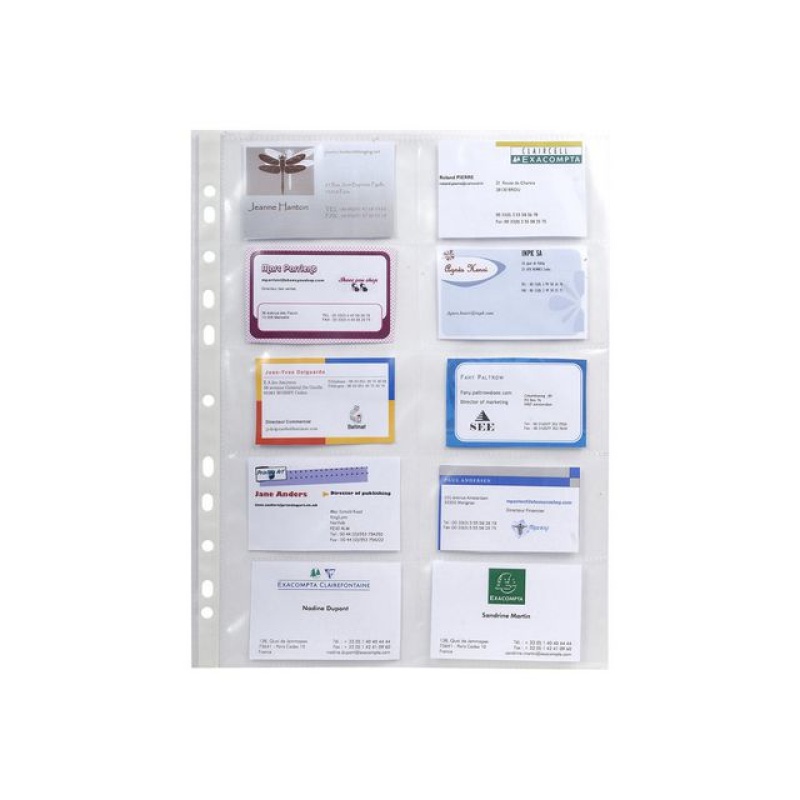 Showtas visitekaart A4 10vak/pak 10