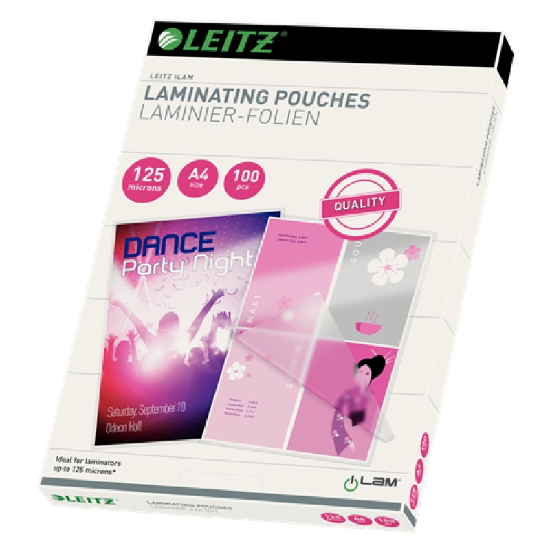Lamineerhoes Leitz A4 EVA 125mic/pk100