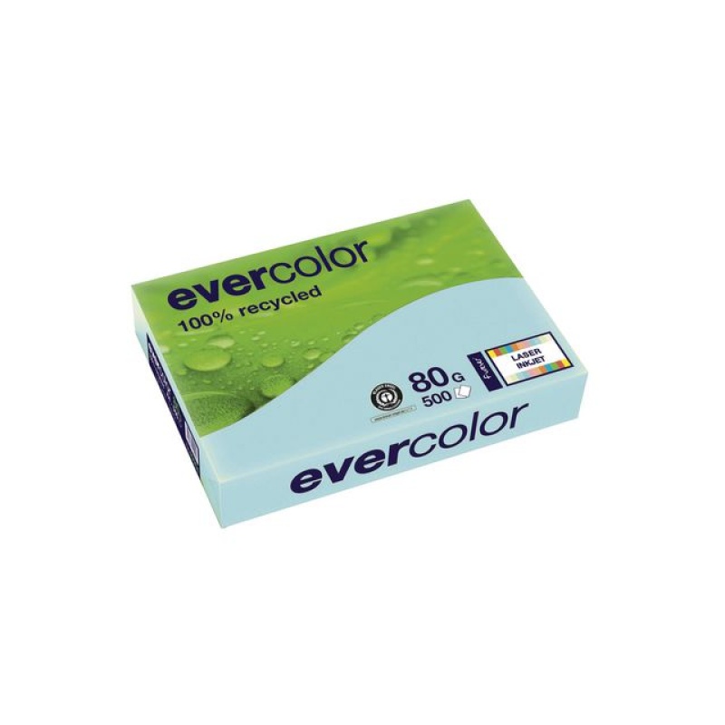 Papier Evercolor A4 80g l.blauw/pk500