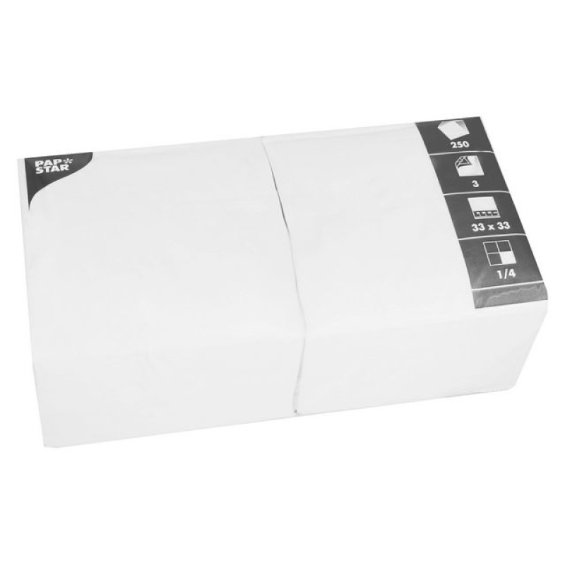 Servet Papstar 33cm 3lgs 1/4 wt/ds4x250