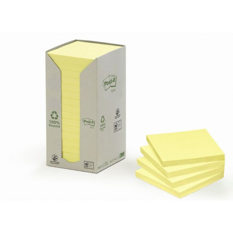 Notitieblok Post-it rec 76x76 gl/pak 16