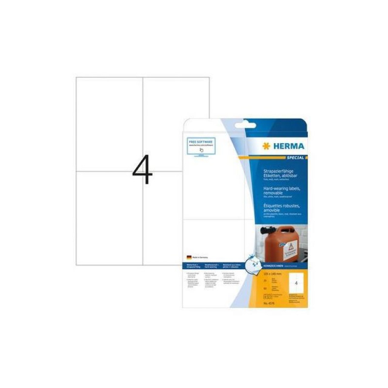 Etiket Herma 105x148mm outdoor/pak80
