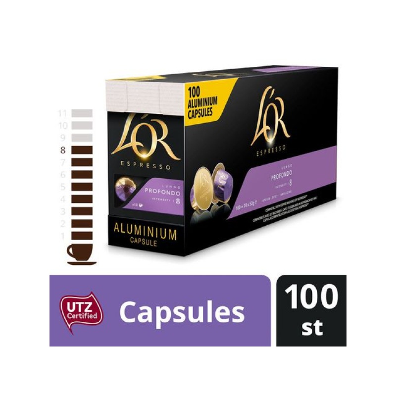 Koffie L OR Espr. Lungo Prof UTZ/pk10x10