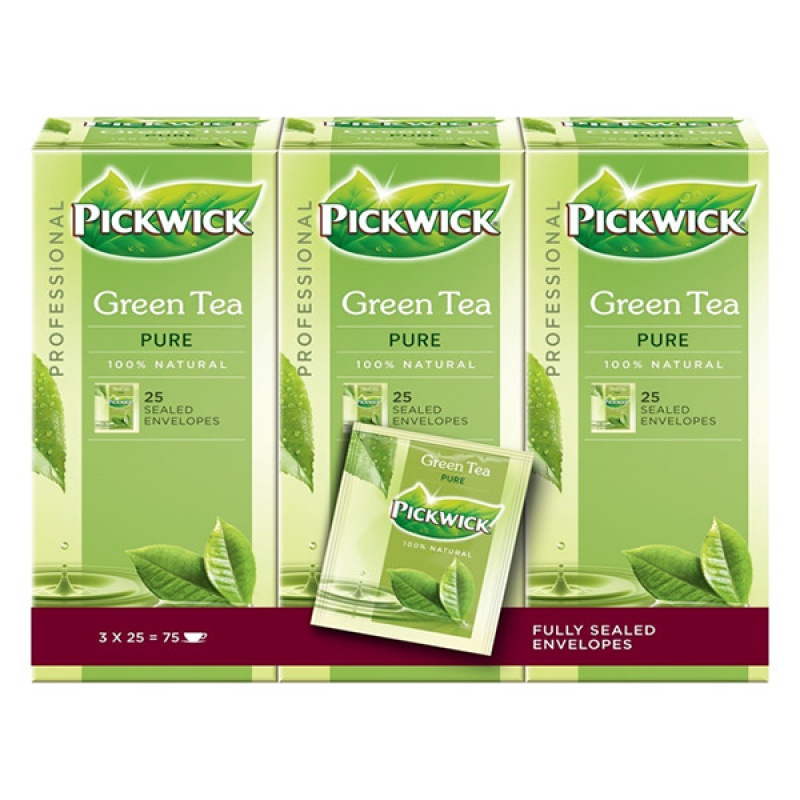 Thee Pickwick prof Groene Thee Pure/3x25