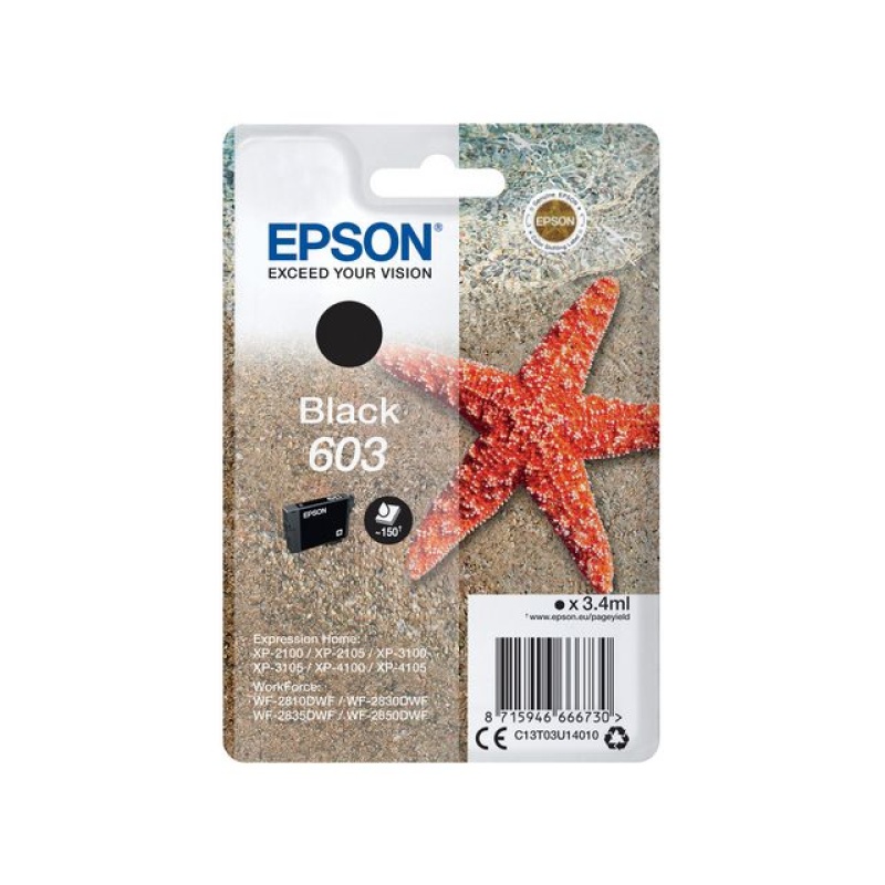Inkjet Epson 603 zwart