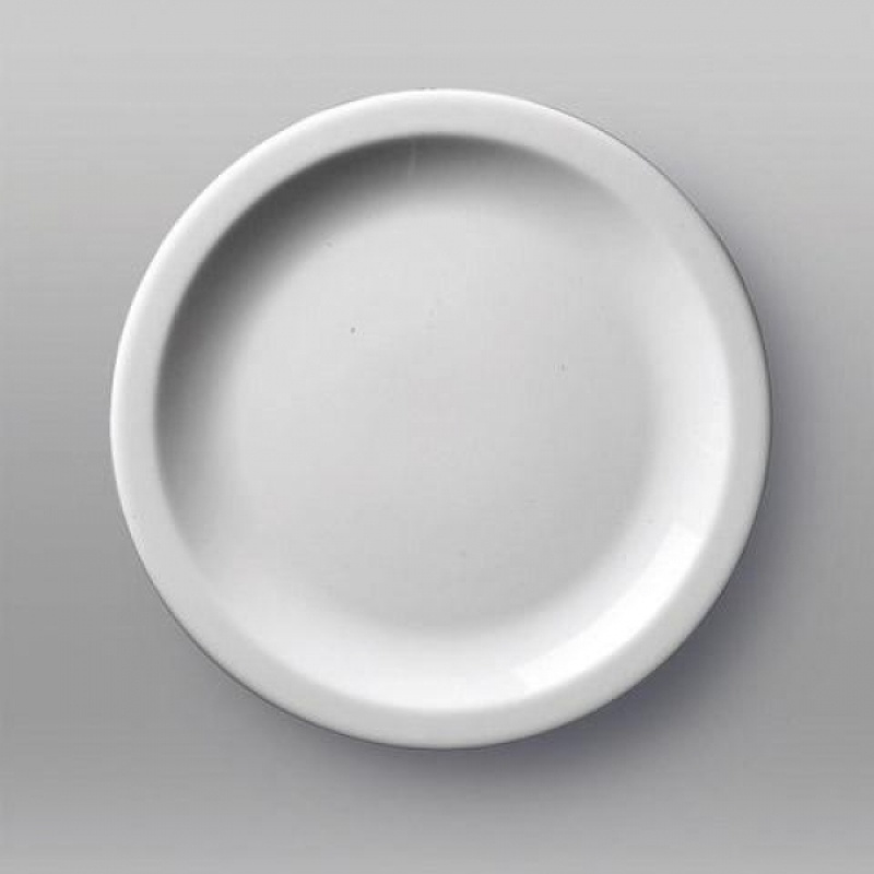 Lunchbord porselein 21cm wit/ds 12
