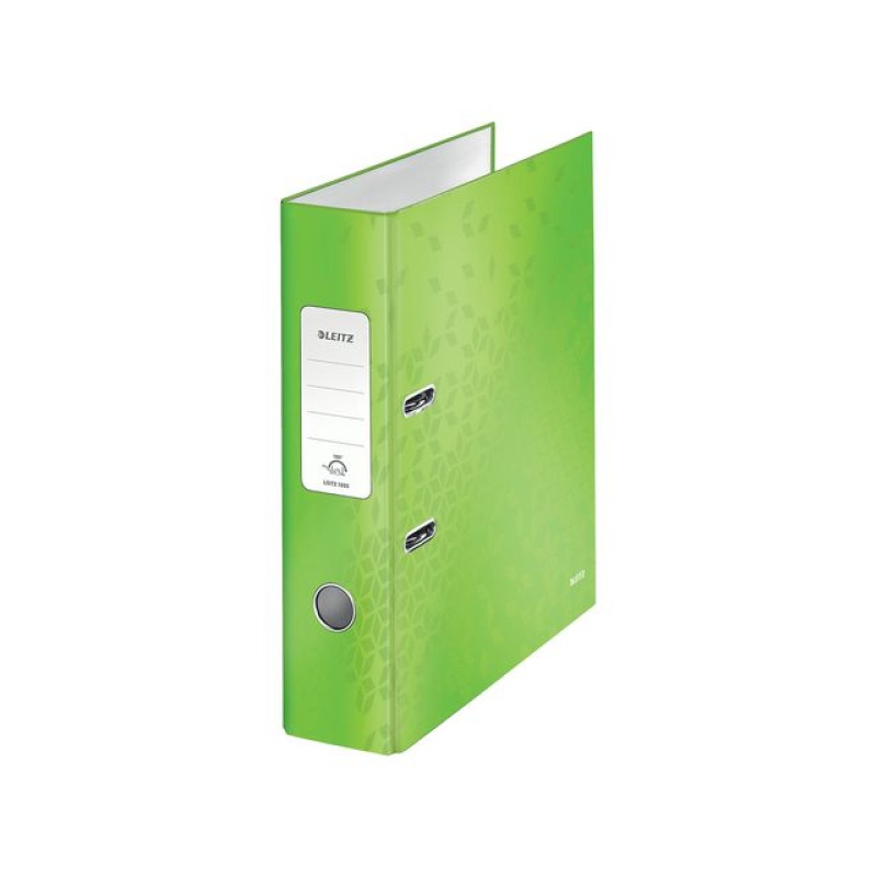 Ordner Leitz WOW 80mm A4 karton groen