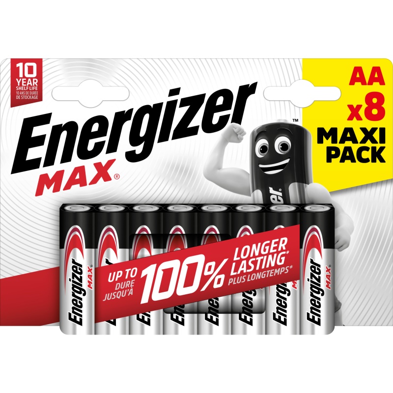 Batterij Energizer Max AA/pk 8